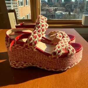 Free People Woven Platform Sandals